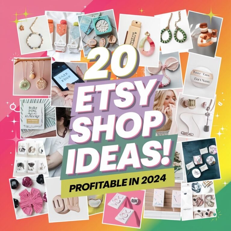 Top 20 Profitable Etsy Shop Ideas to Start in 2024