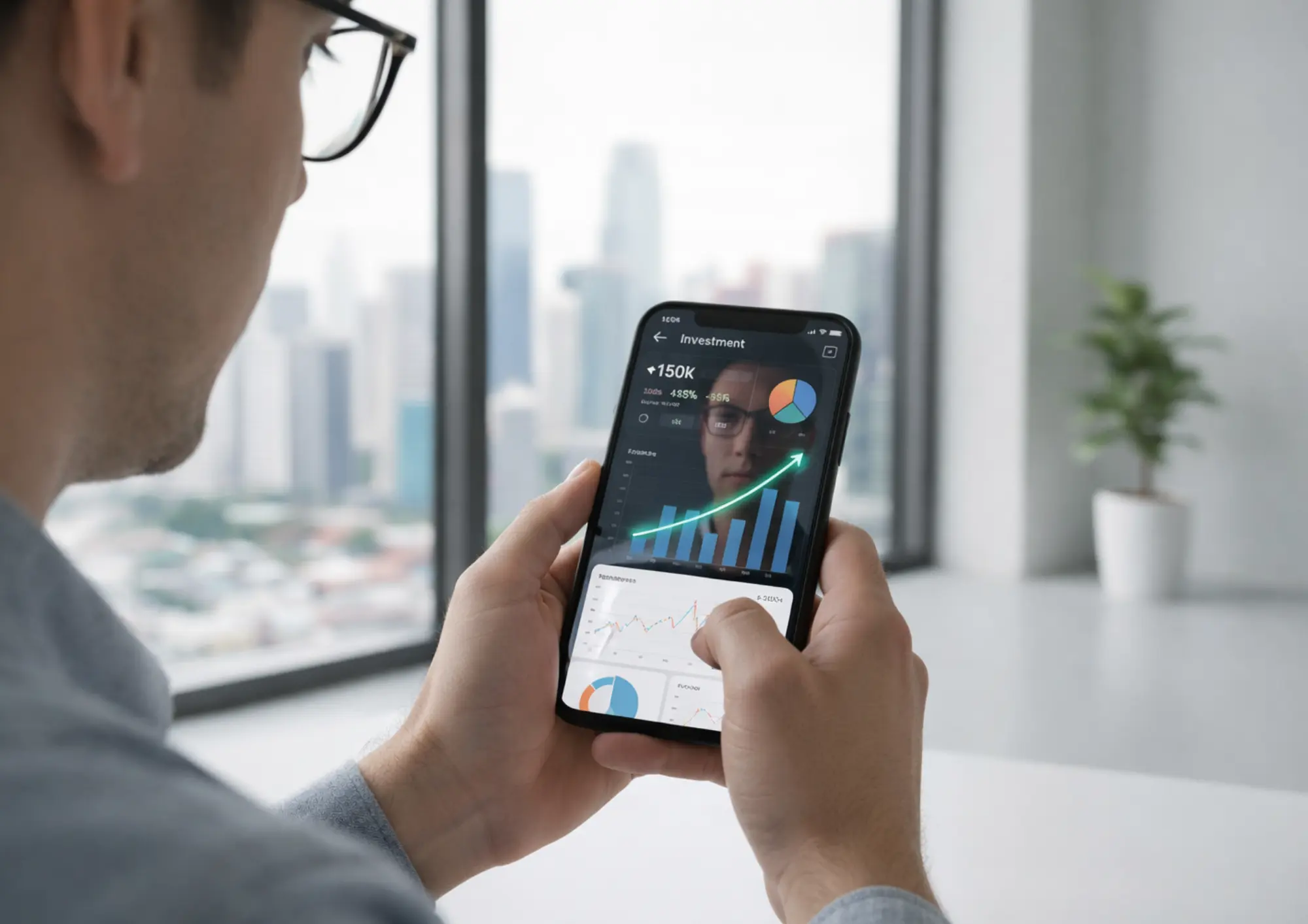 Beginner using investment app